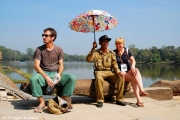 The modern guards of Angkor Wat Temple are somewhat colorful blokes