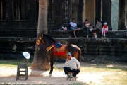 Local people at the temple