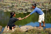 Local people at the temple