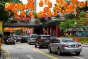 Clean and colorful streets of Singapore