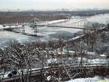 Dnieper River soon will have been completely frozen making the bridges fall out of use!