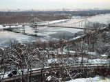 Dnieper River soon will have been completely frozen making the bridges fall out of use! 