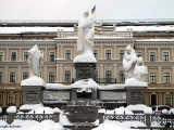 Country\'s first known Princes Olga\'s staue is at Mikhailovska square.