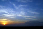 Sunset over the Konya plane