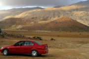 We got to an absolutely desolate mountain plateau chasing our CP