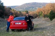 We brought the car up to this beautiful country of Kütahya
