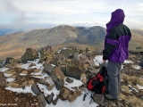 At the top.
