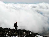 Vistas from the cold and breezy summit.