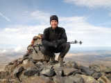 At the top and in good spirits.