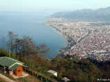 Boztepe, accessable by a 15 minute cable car journey  hill is a great view point looking out on the whole city of Ordu next the sea