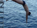Acrobatics in the coves of Fethiye