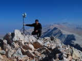 At the top of Mt. Aydos (3430m) and the Bolkar range