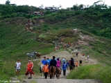 The Crater Lake within Lake Taal is a popular destination