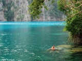 Kayangan lake in Coron Island is a true wonder of the nature with its clear waters and dramatic location
