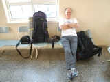 Waiting for the office hours at Goksun Coach station.