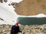 Pause at Lake Karagol