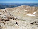 We could view the other mountain ranges in the distance.