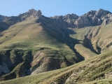 The jagged hills of Mt. Berit