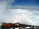 The high camp of Mt. Ararat (13780 ft) above the clouds